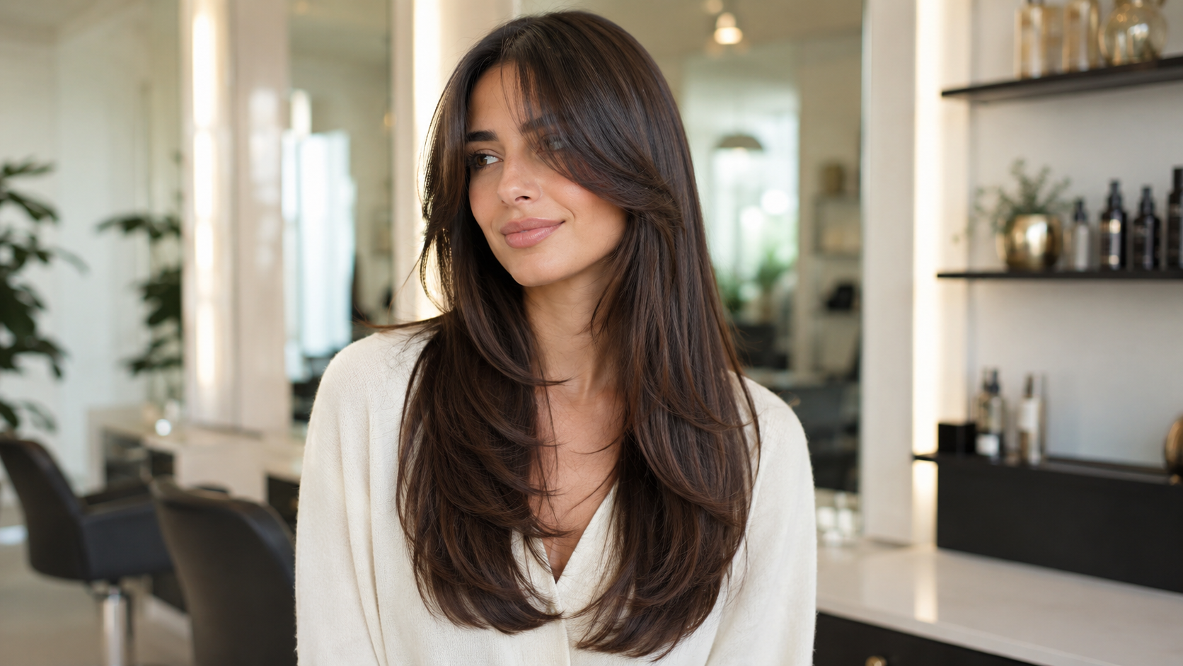 Classic Whisper Fringe with Long Layers